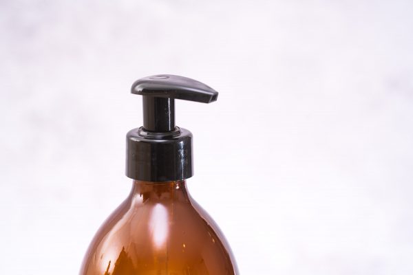 Amber Glass Pump Bottle